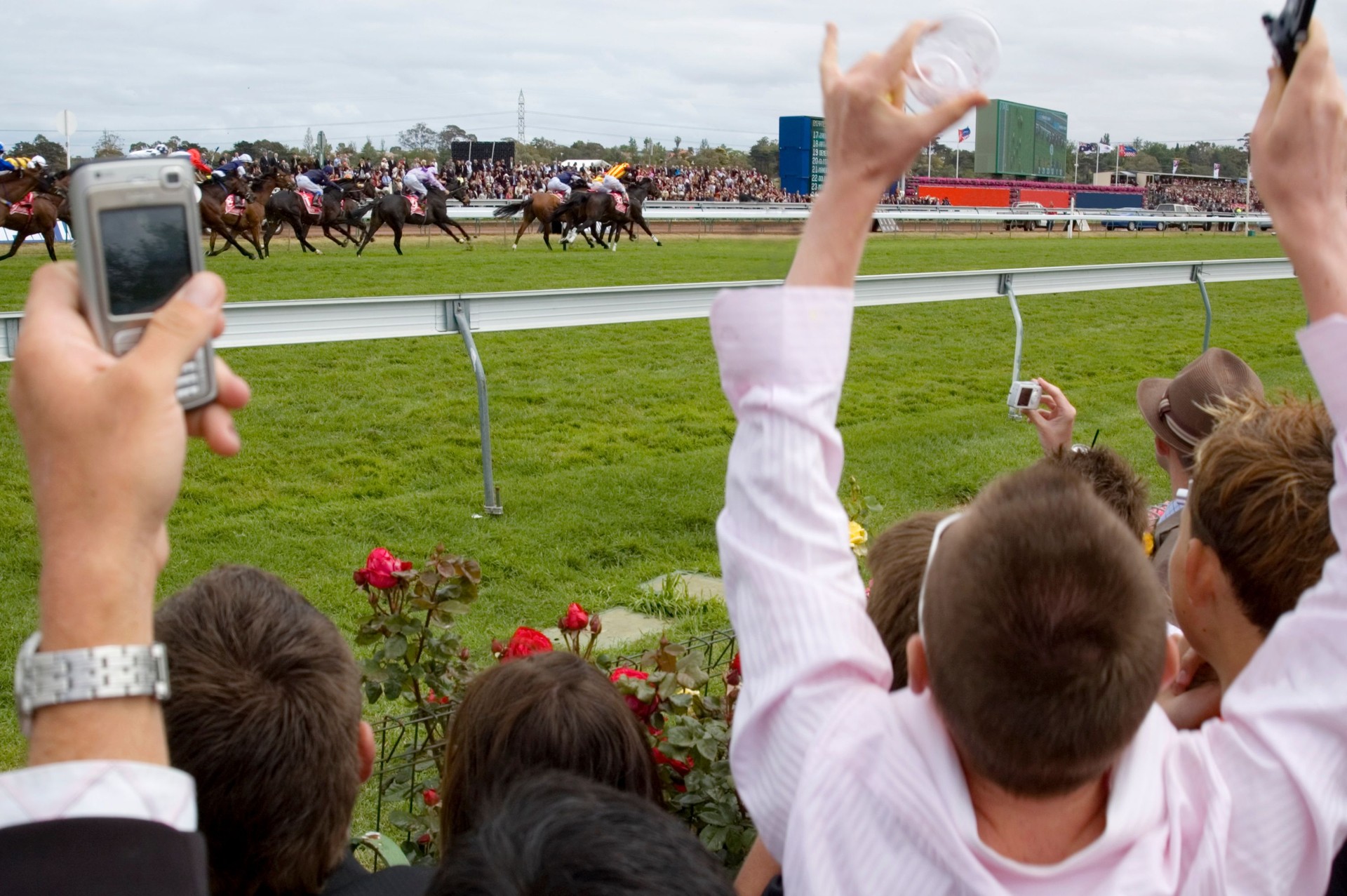 Watching the Horse Races